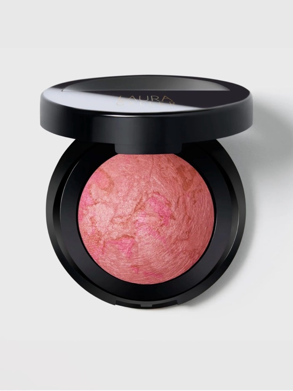 BNIB Laura Geller Baked Blush-N-Brighten Marbleized Blush in Pink Buttercream